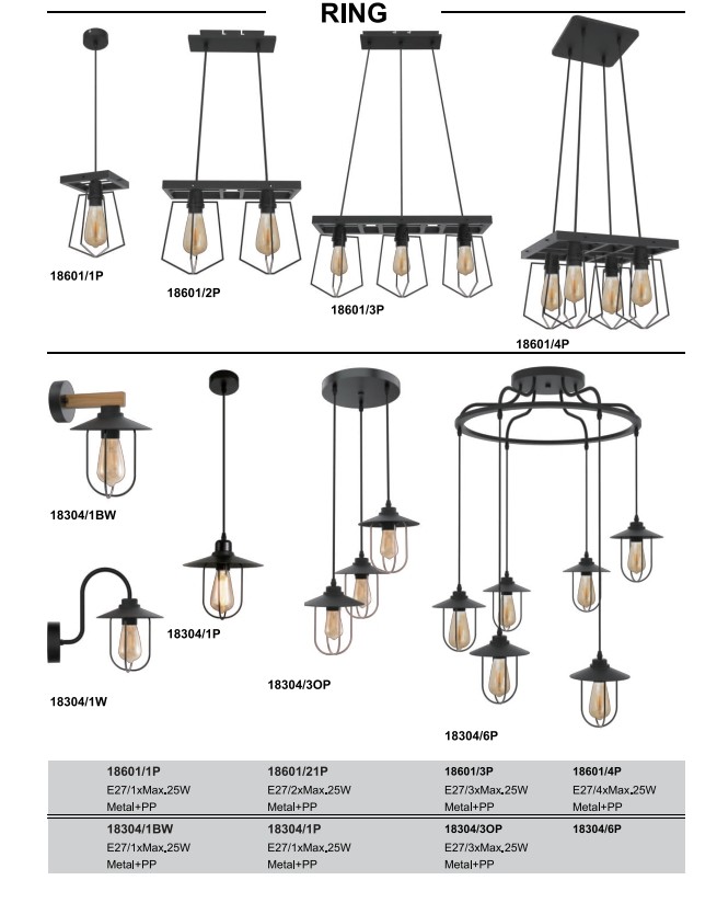 Fitting Decoration Lamp Ring 18304/1BW